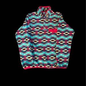 Patagonia small women’s Synchilla lightweight snap pullover wild desert berlyn